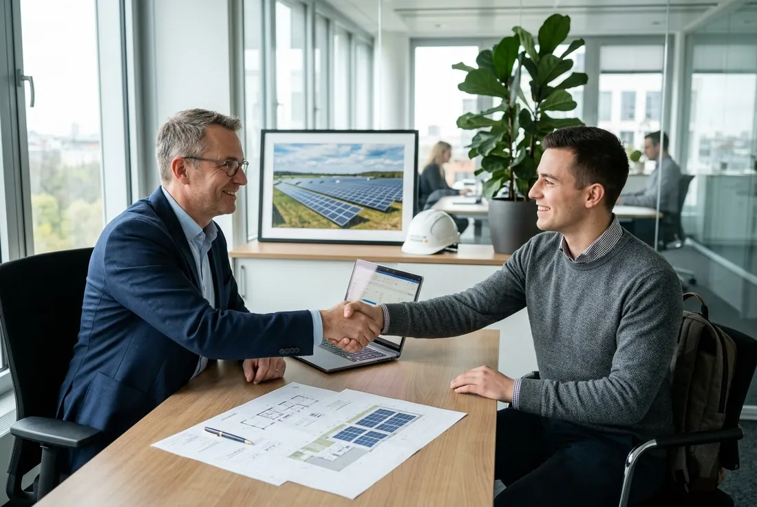 Bewerbungsgespräch: Recruiting für ein Energieunternehmen